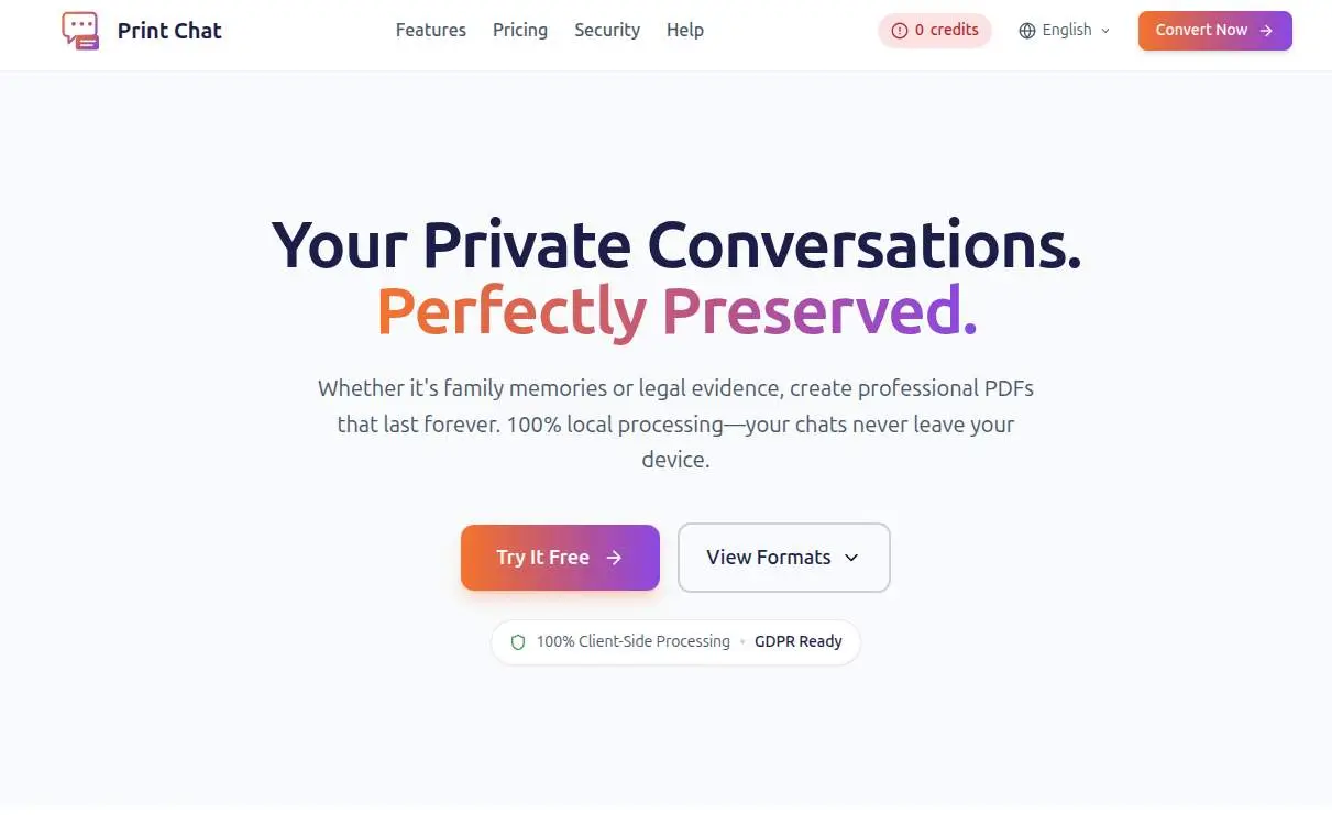 Screenshot 2 of Print Chat