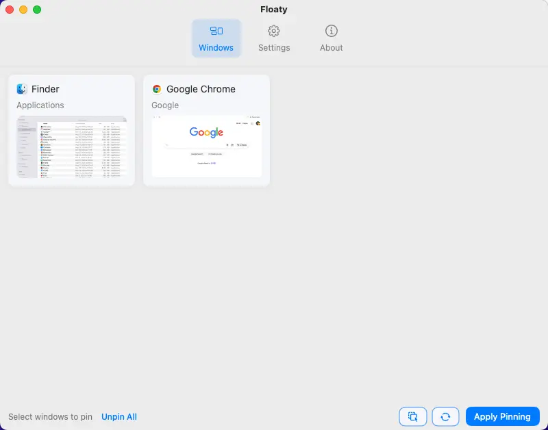Screenshot 1 of Floaty - Keep Any Window Always on Top