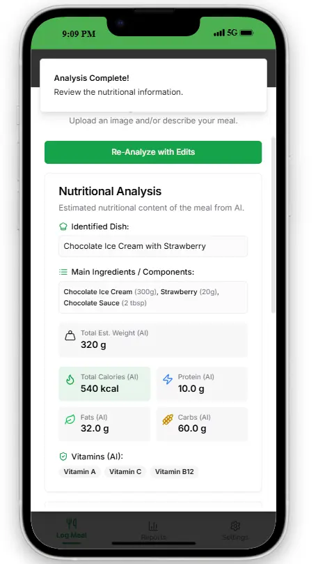 Screenshot 3 of AI Calorie Counter Buddy