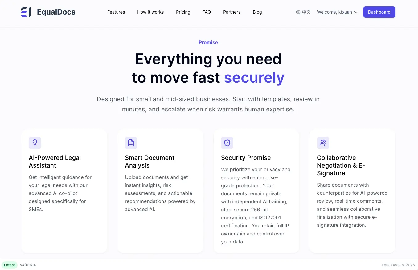 Screenshot 2 of EqualDocs AI