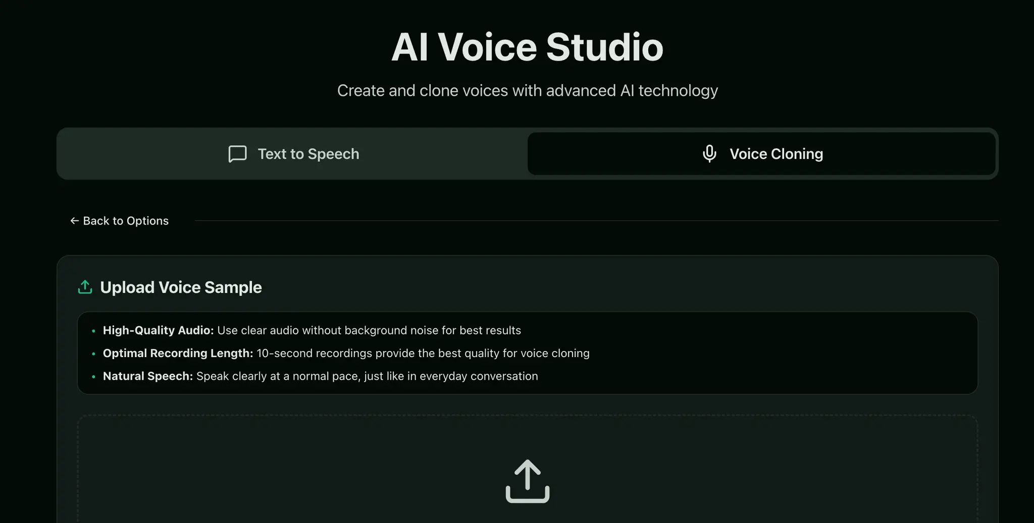 Screenshot 2 of CloneVoice: AI Voice Cloning Platform