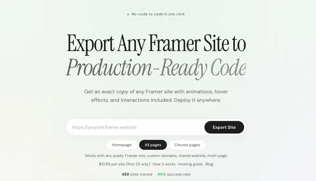 Screenshot 2 of Framer Export