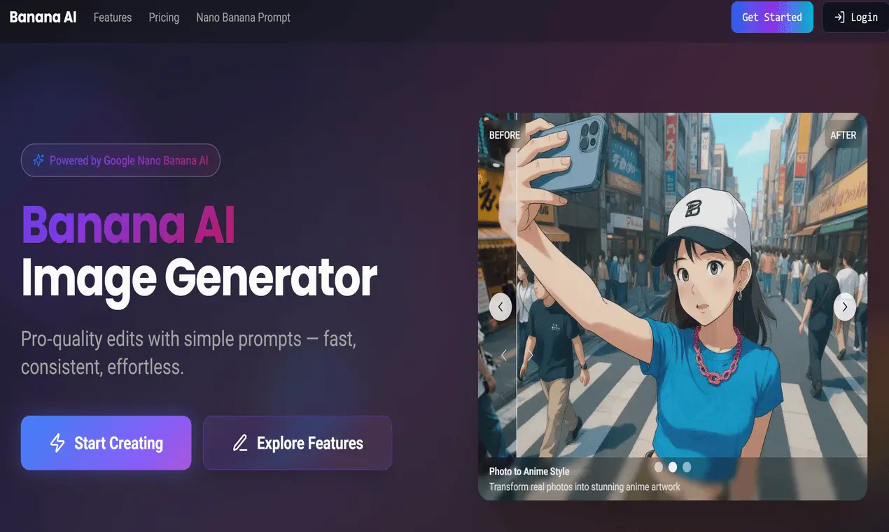 Screenshot 1 of Banana AI