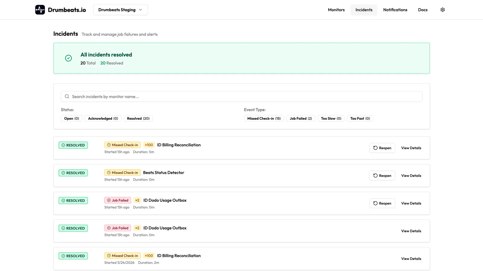 Screenshot 5 of Drumbeats | Monitor Your Crons & Uptime