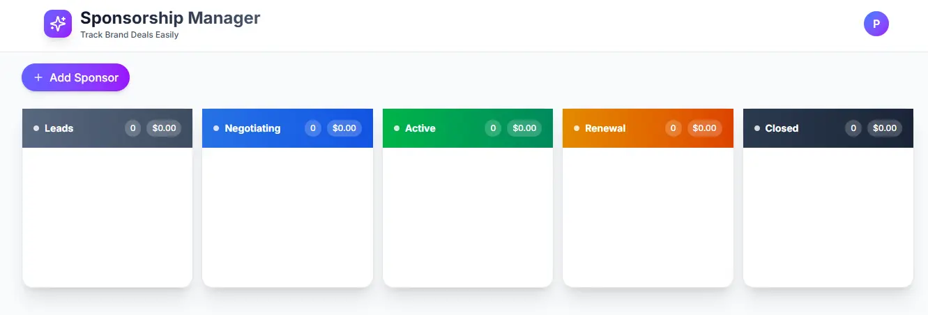 Screenshot 6 of Sponsorship Manager
