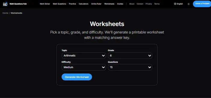 Screenshot 7 of Math Questions Hub