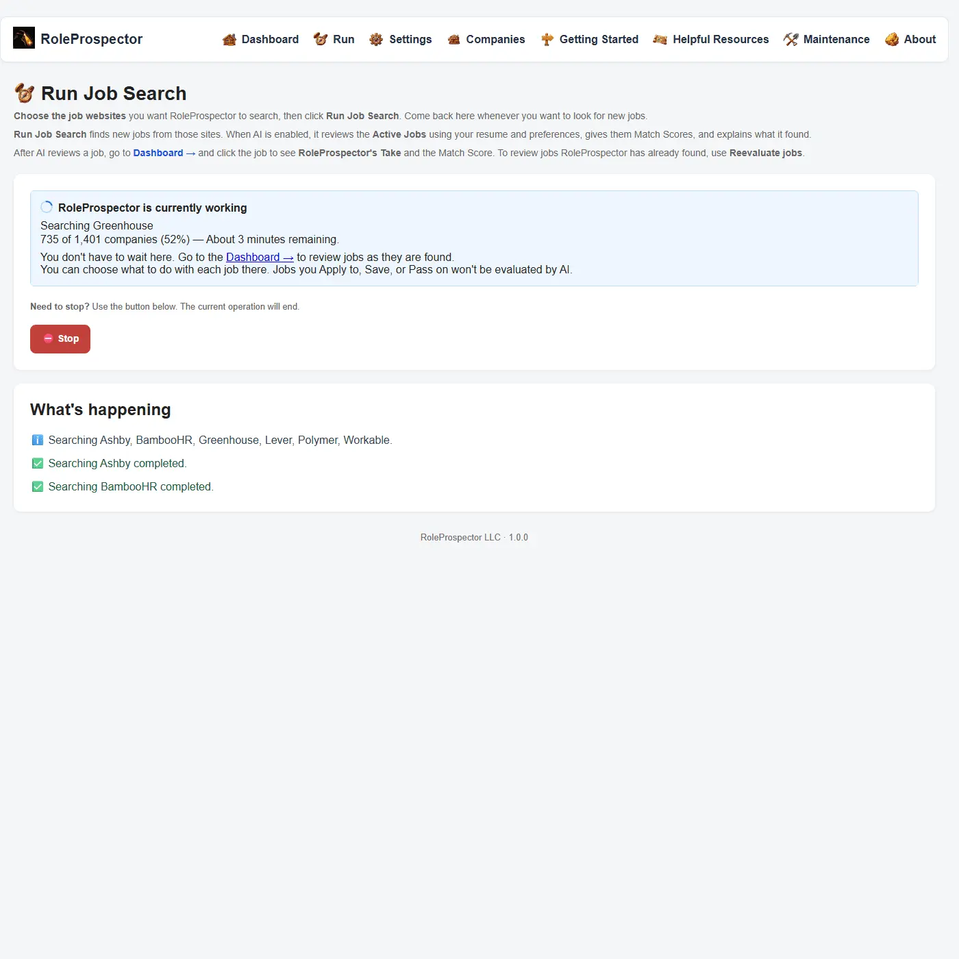 Screenshot 4 of RoleProspector