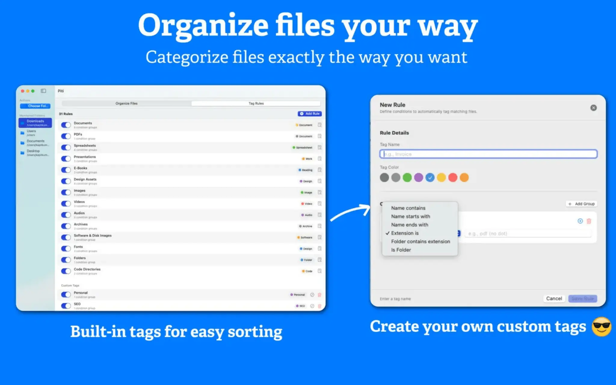 Screenshot 4 of Piti: Smart File Organizer