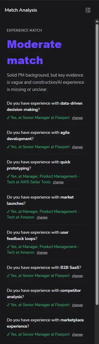 Screenshot 4 of Resume Tailor