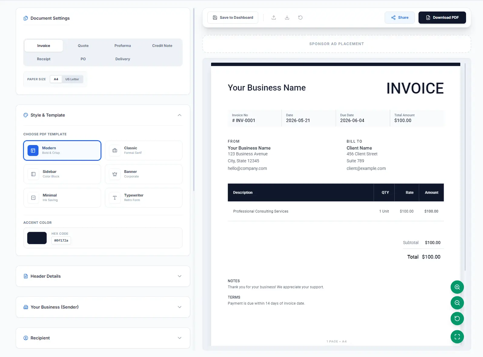 Screenshot 2 of InvoiceBlink