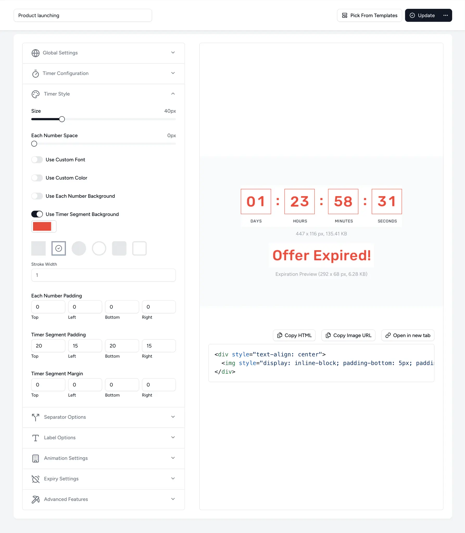 Screenshot 3 of Countdown Builder