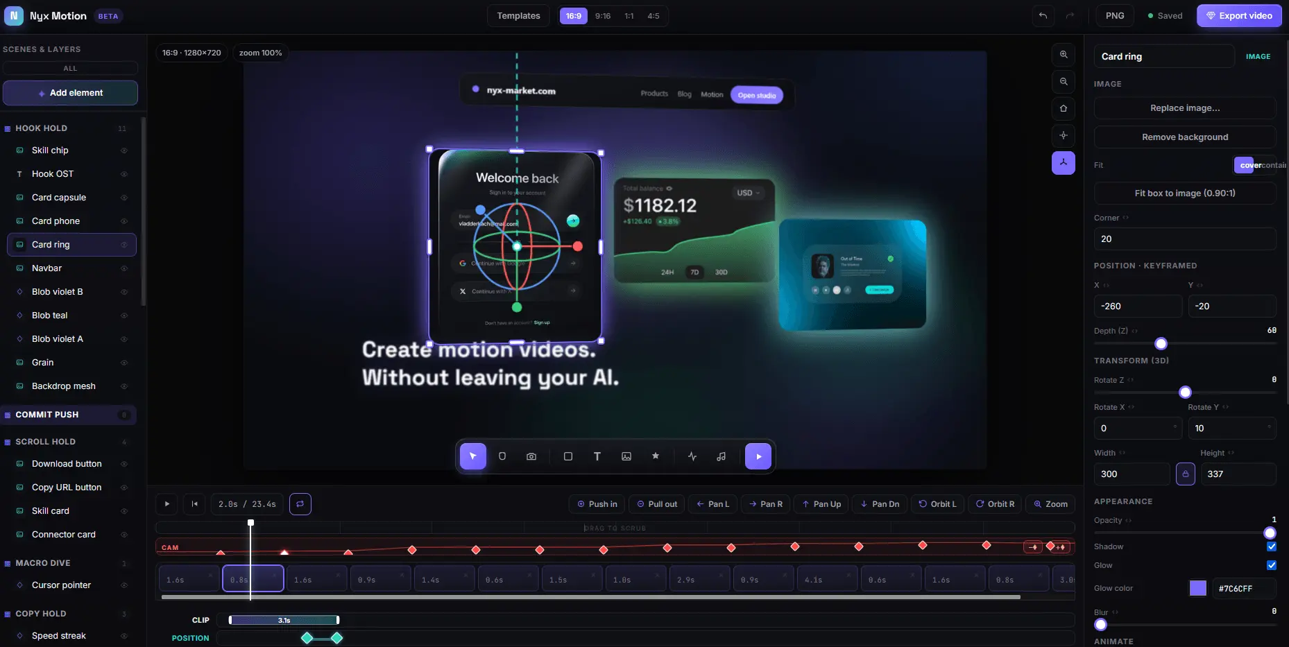 Screenshot 3 of Nyx Motion