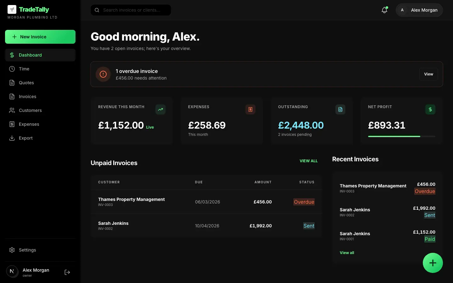 Screenshot 1 of TradeTally