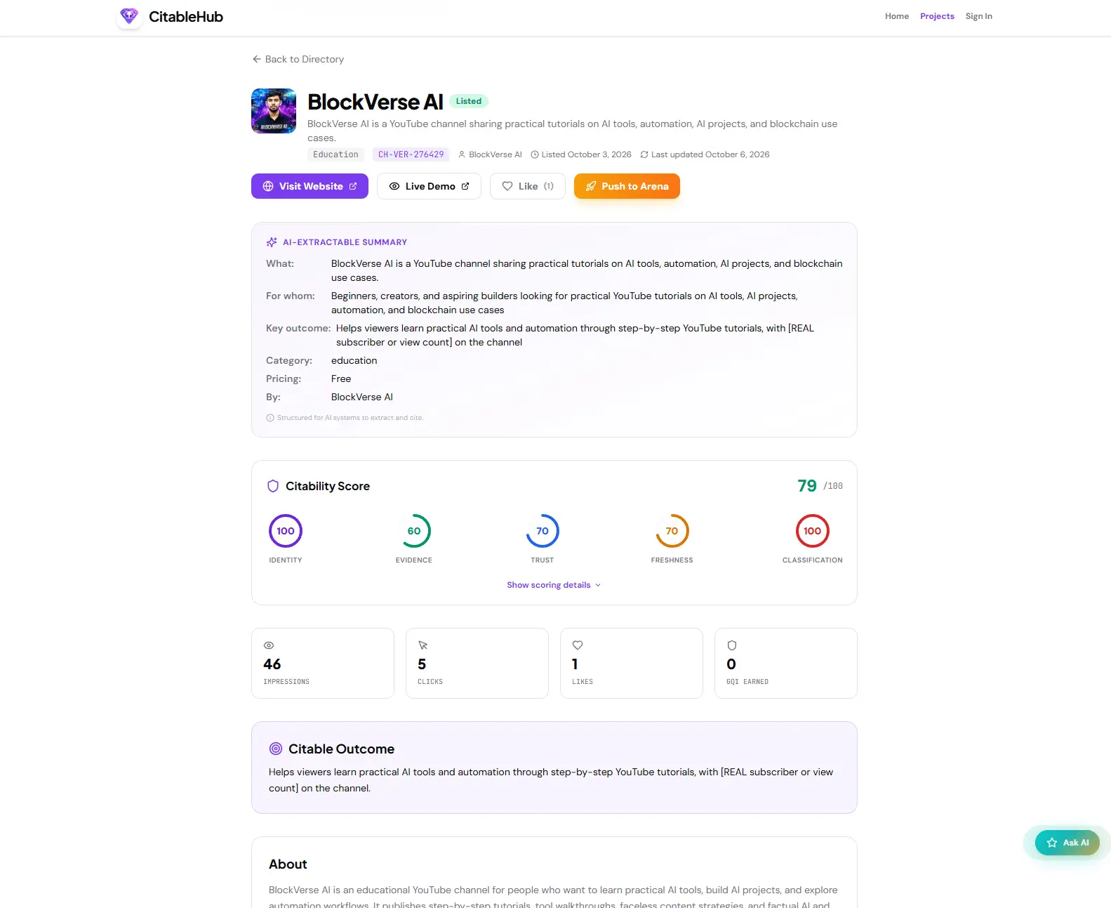 Screenshot 5 of CitableHub