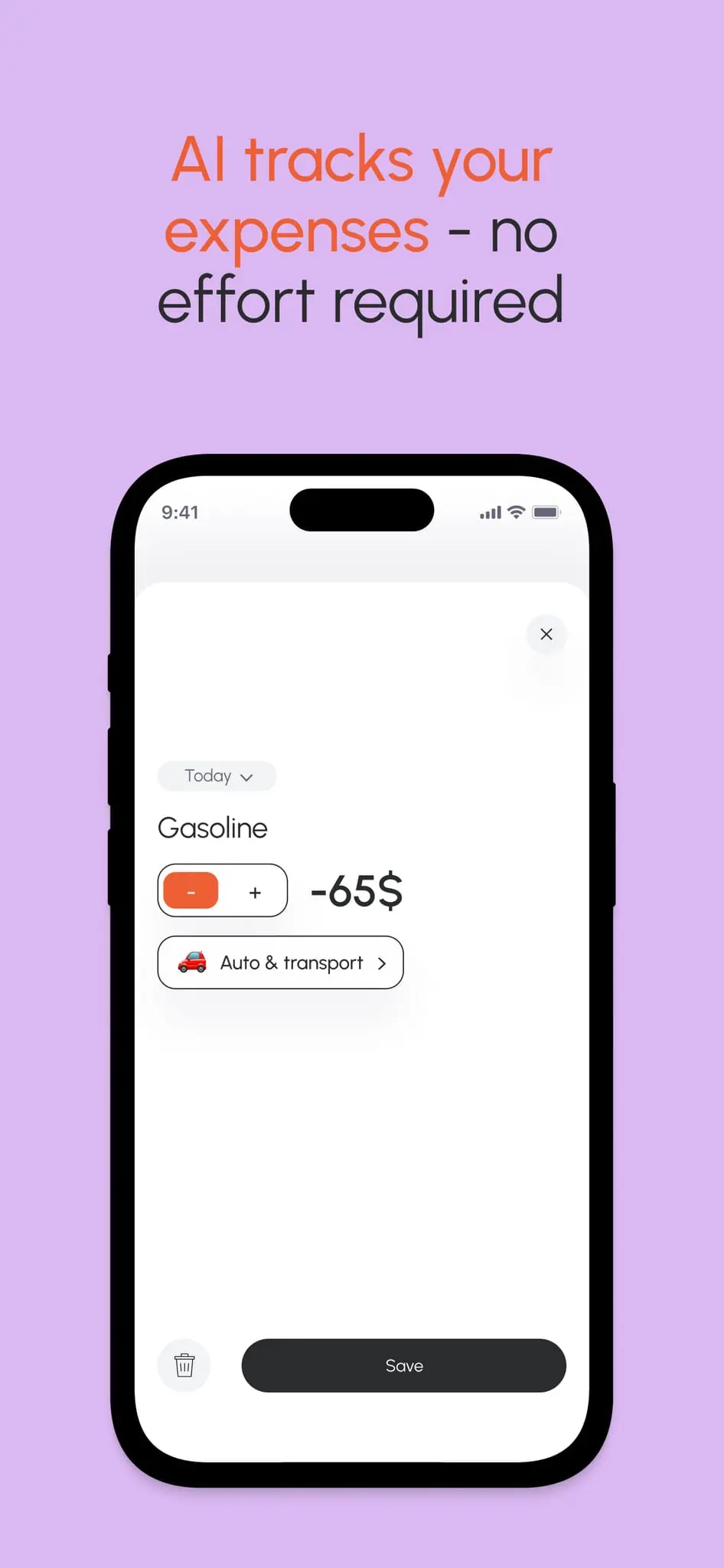Screenshot 4 of Vossa: AI expense tracker