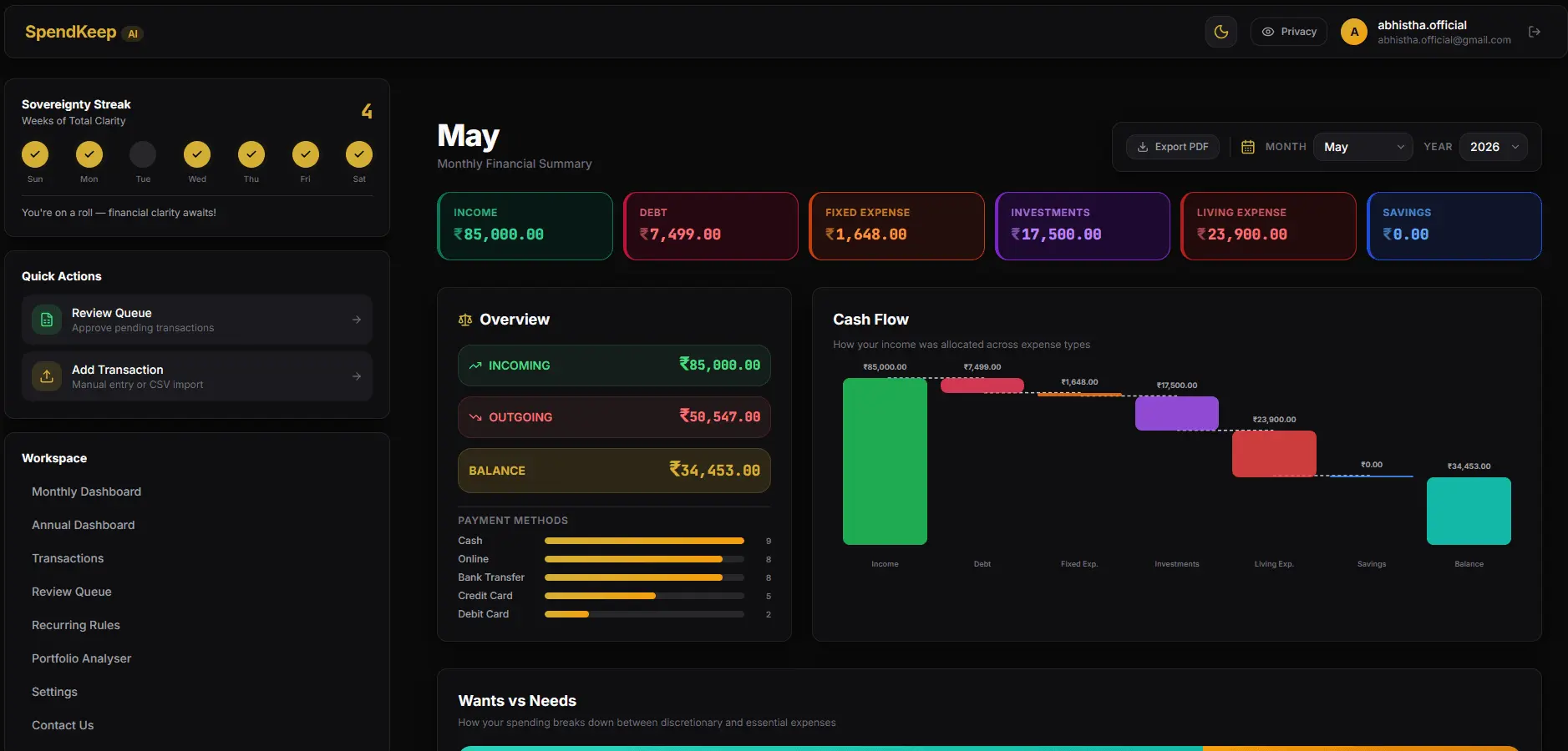 Screenshot 2 of SpendKeep