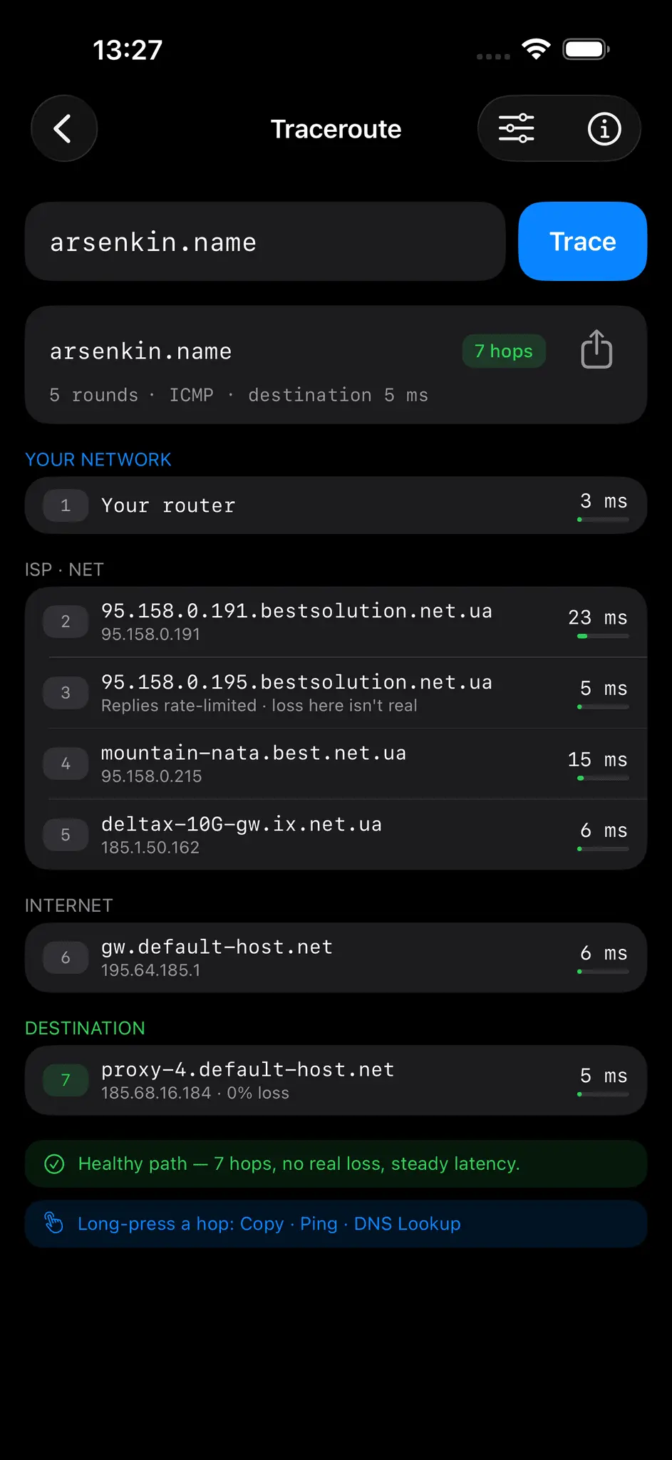 Screenshot 8 of Radien: Network Toolbox