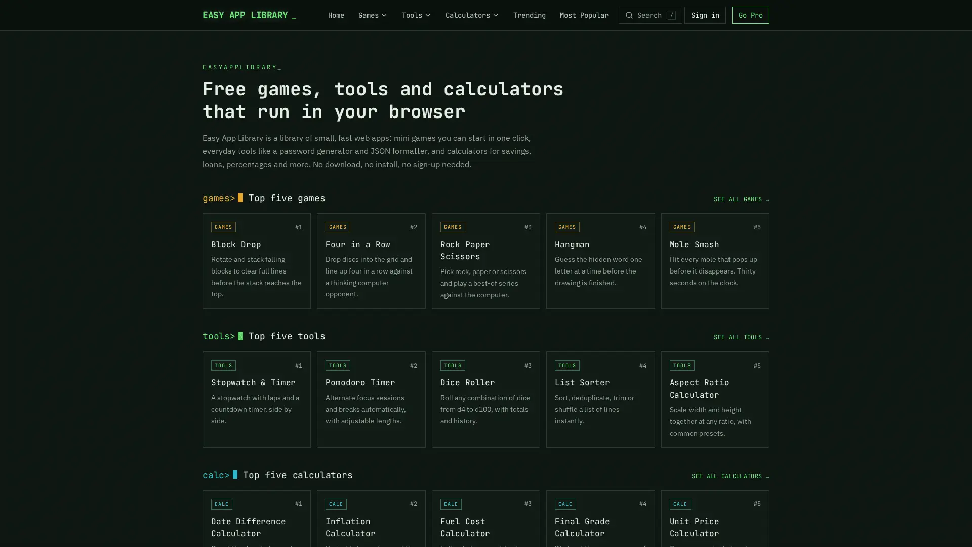Screenshot 1 of Easy App Library