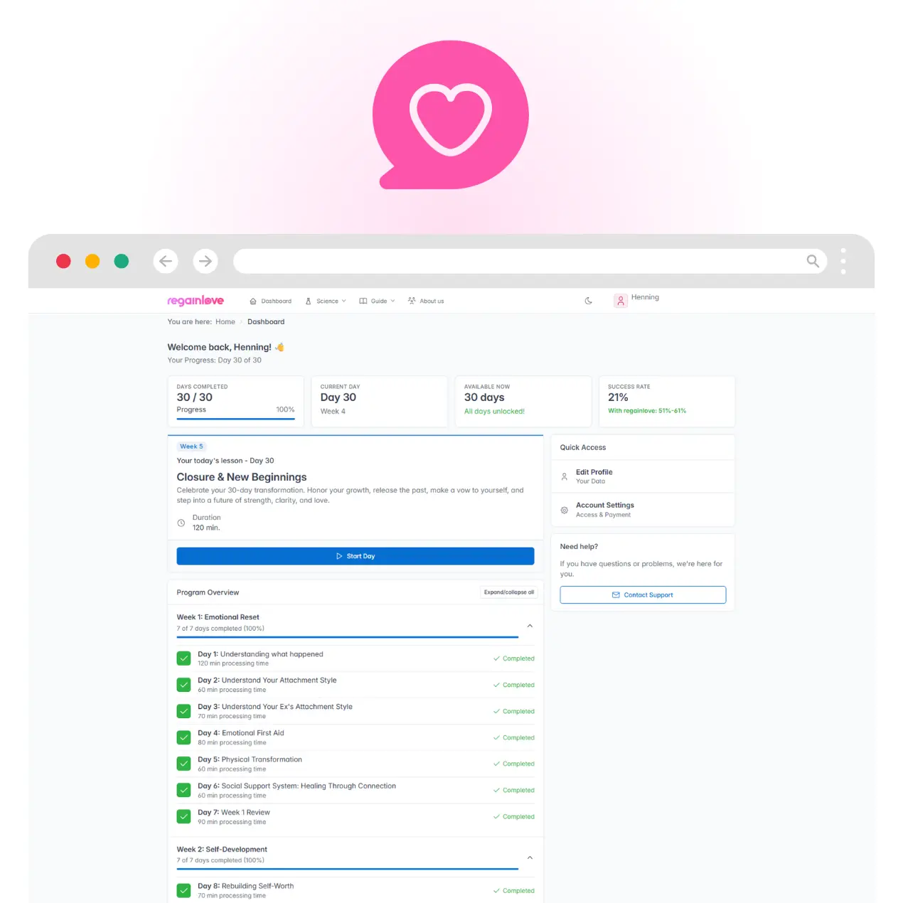 Screenshot 3 of RegainLove.com