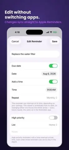 Screenshot 5 of Remindfully
