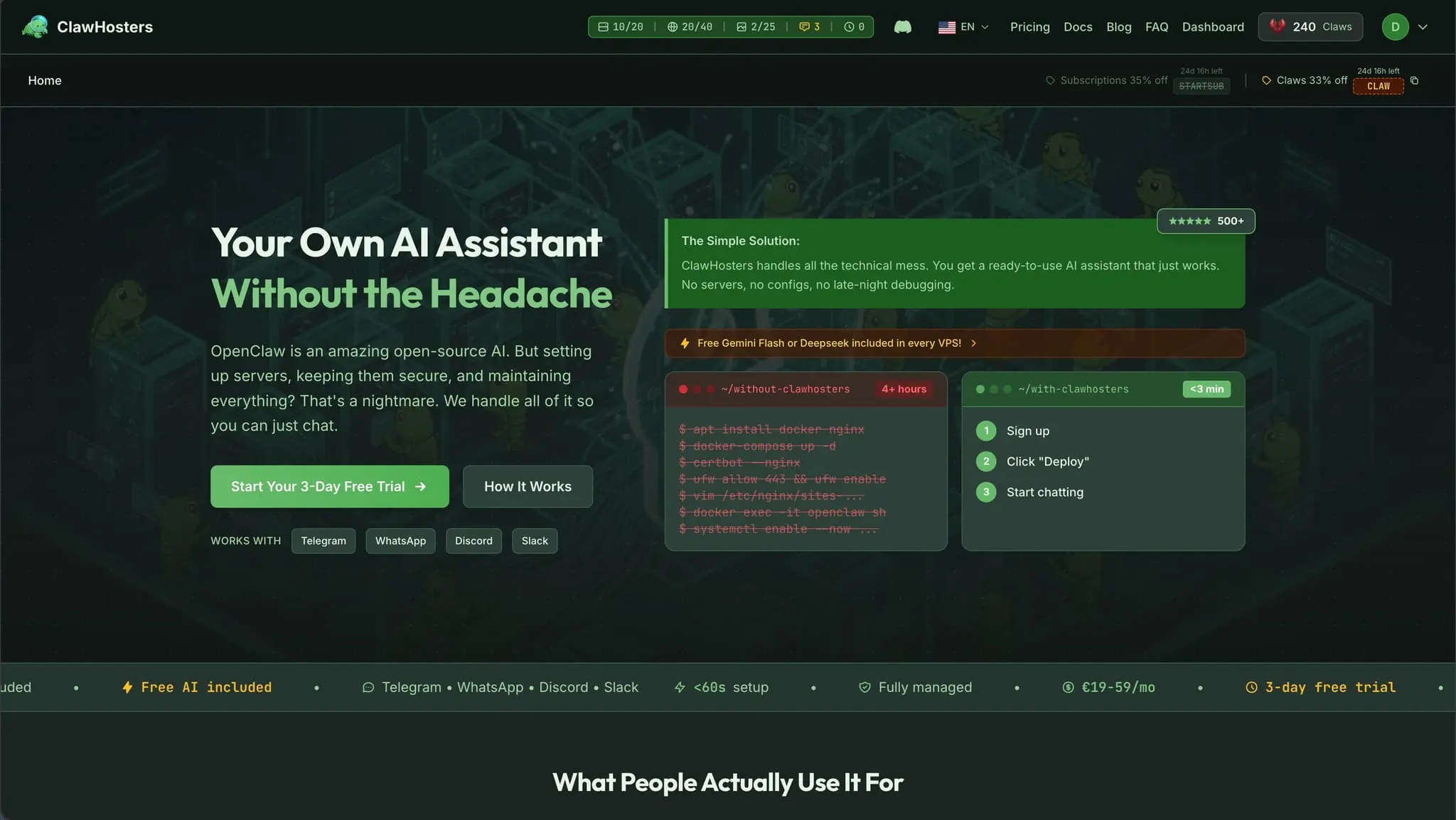 Screenshot 7 of Managed OpenClaw Hosting