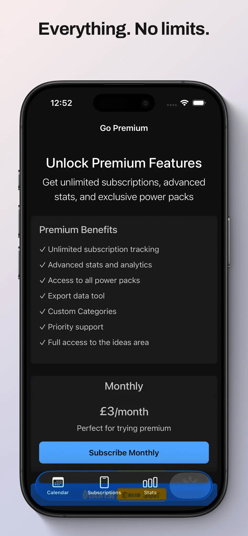 Screenshot 9 of Sublime Subscription Manager