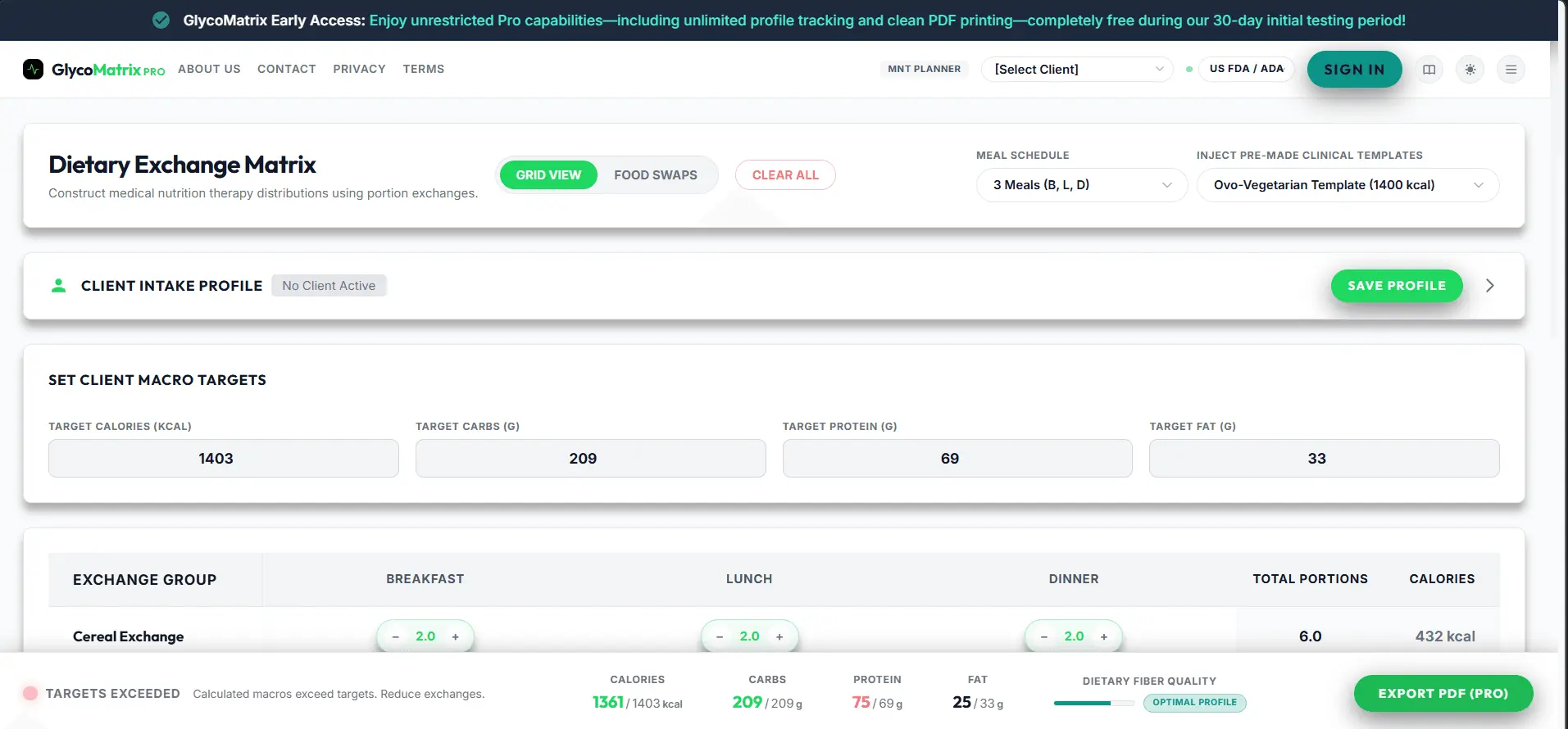 Screenshot 1 of GlycoMatrix Pro