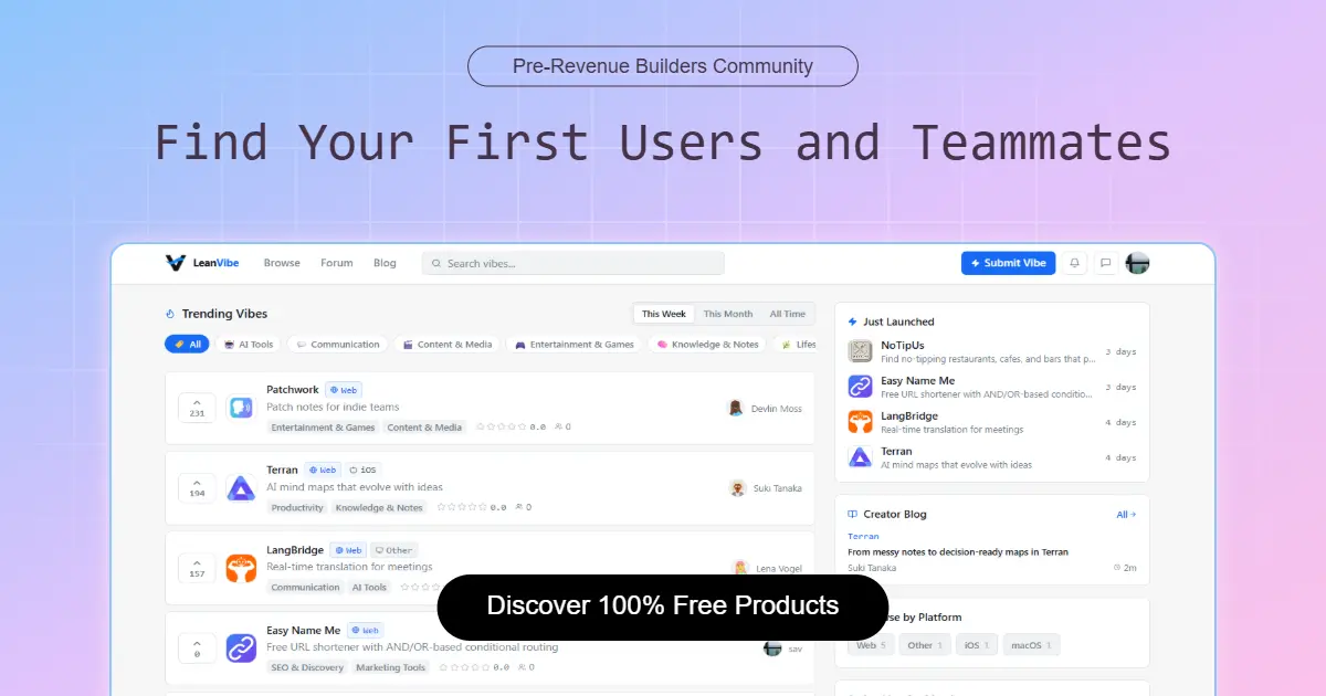 Screenshot 1 of LeanVibe