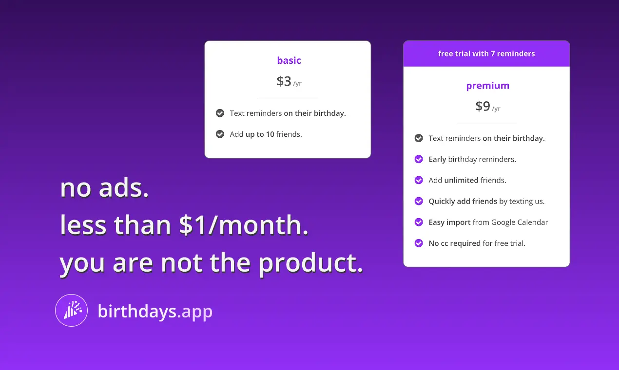 Screenshot 5 of birthdays.app