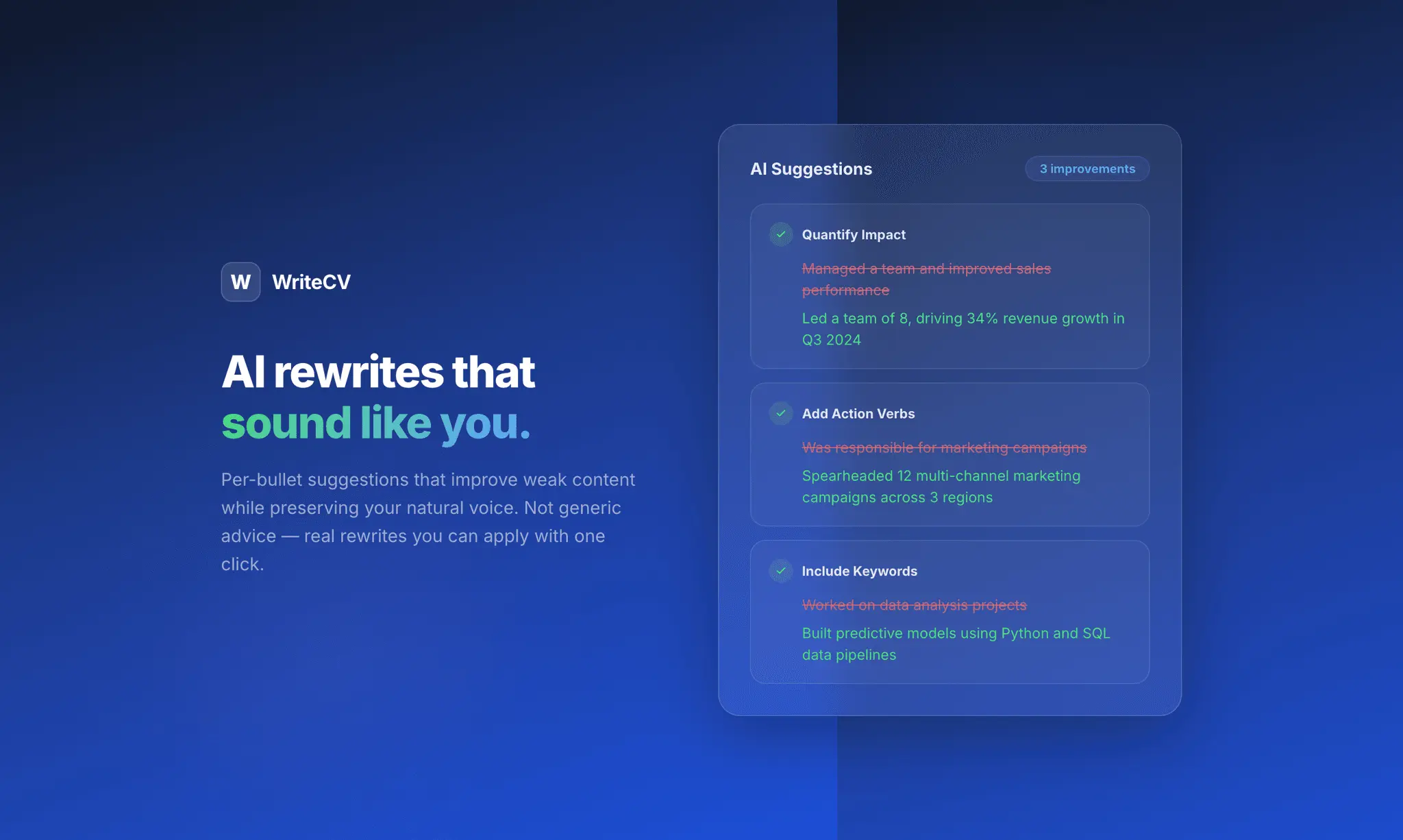 Screenshot 3 of WriteCV.ai