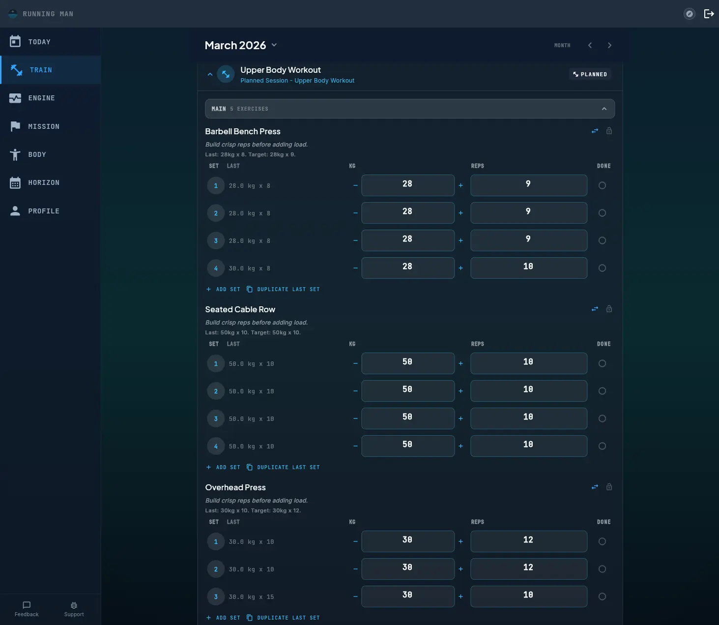 Screenshot 3 of Pelaris AI Fitness Coaching