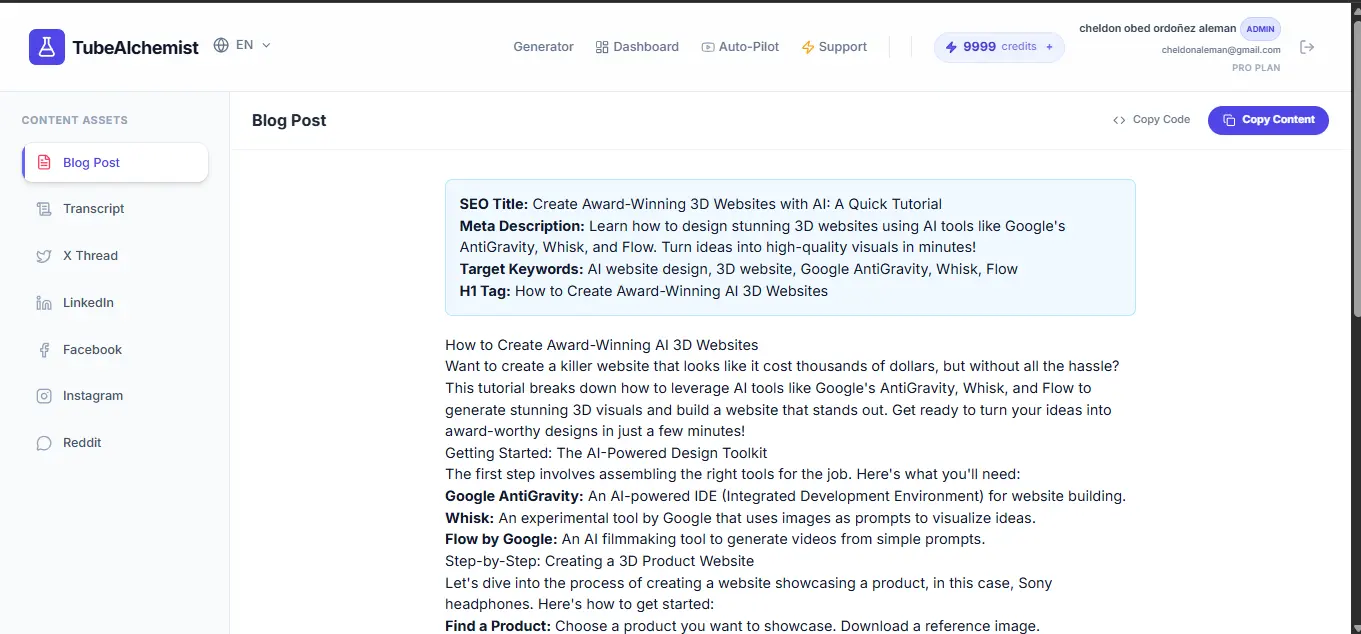 Screenshot 2 of TubeAlchemist