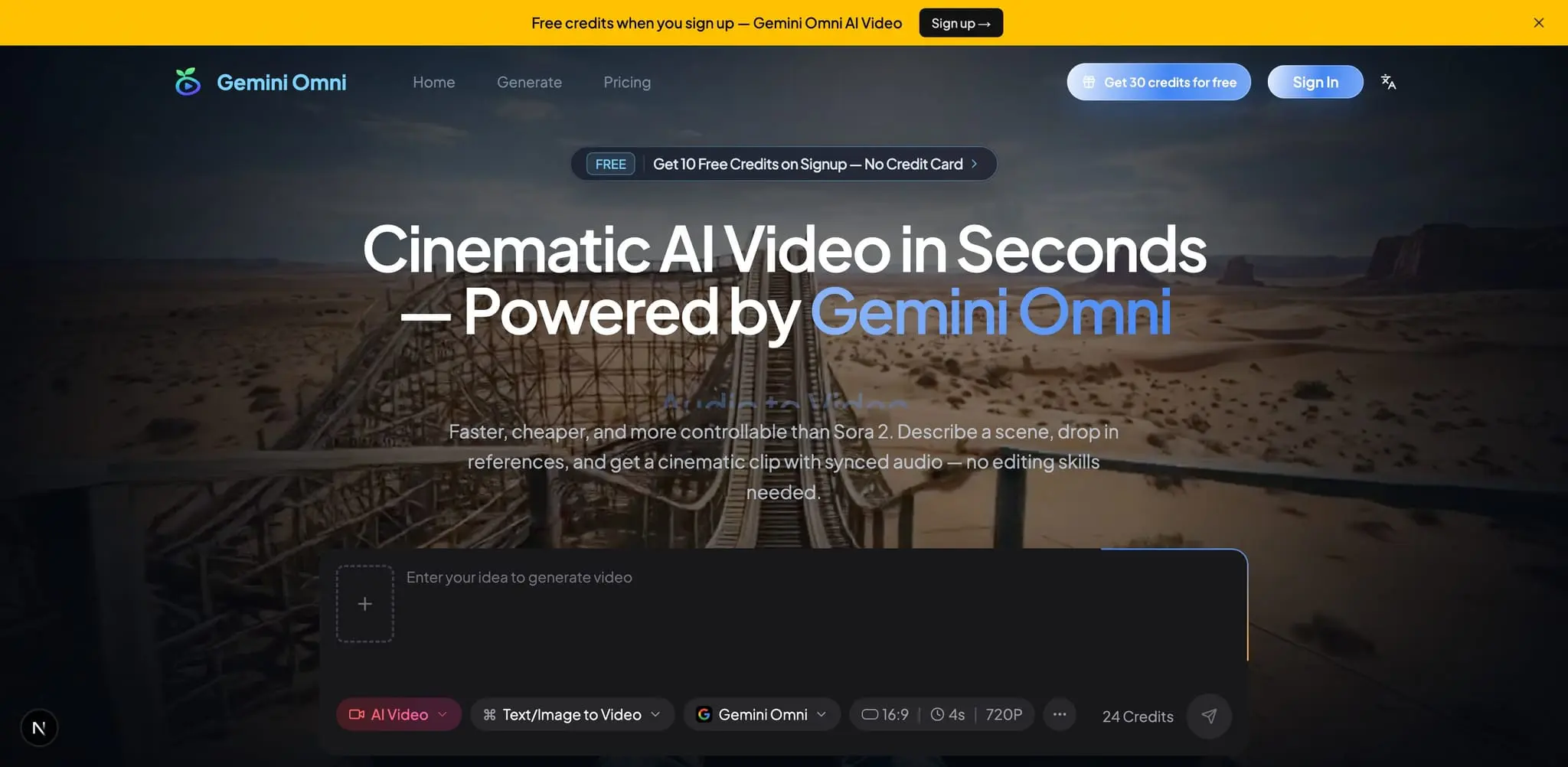 Screenshot 1 of Gemini Omni