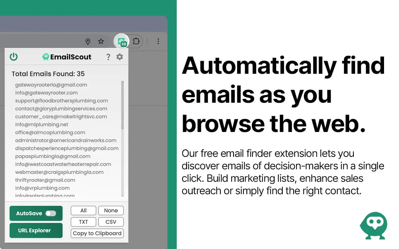 Screenshot 1 of EmailScout.io