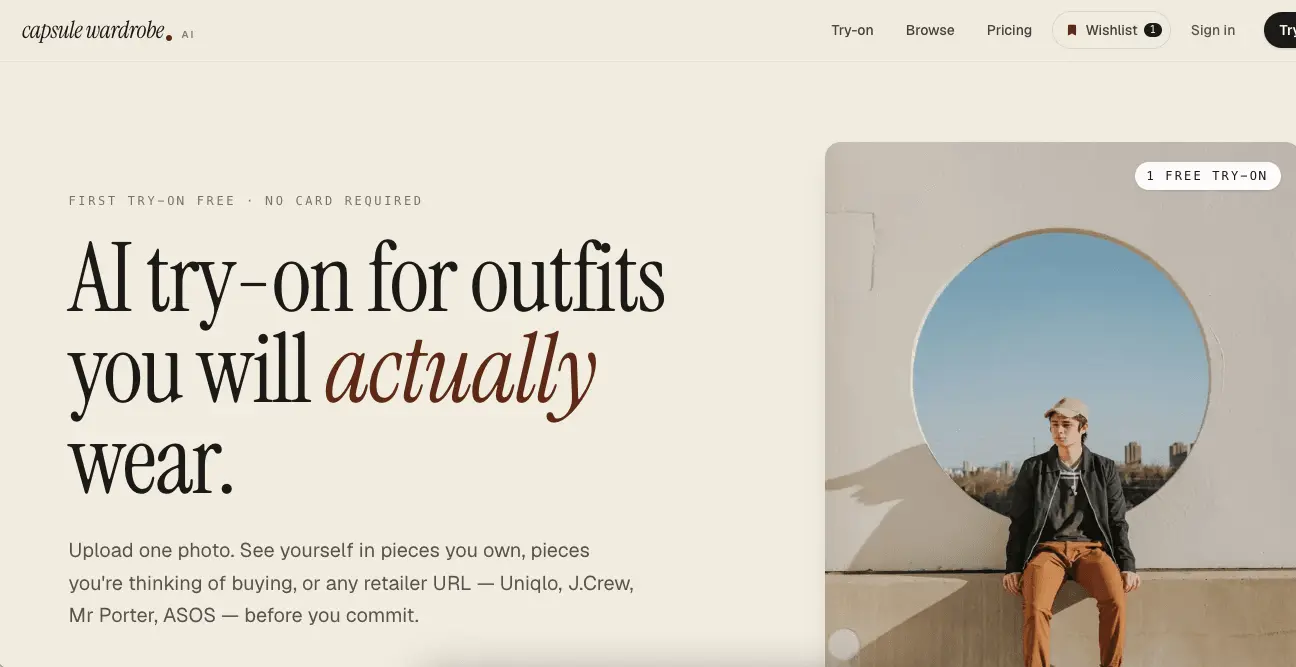 Screenshot 1 of Capsule Wardrobe AI