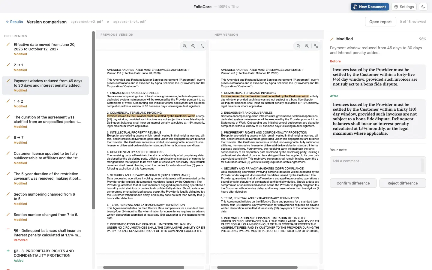 Screenshot 2 of FolioCore