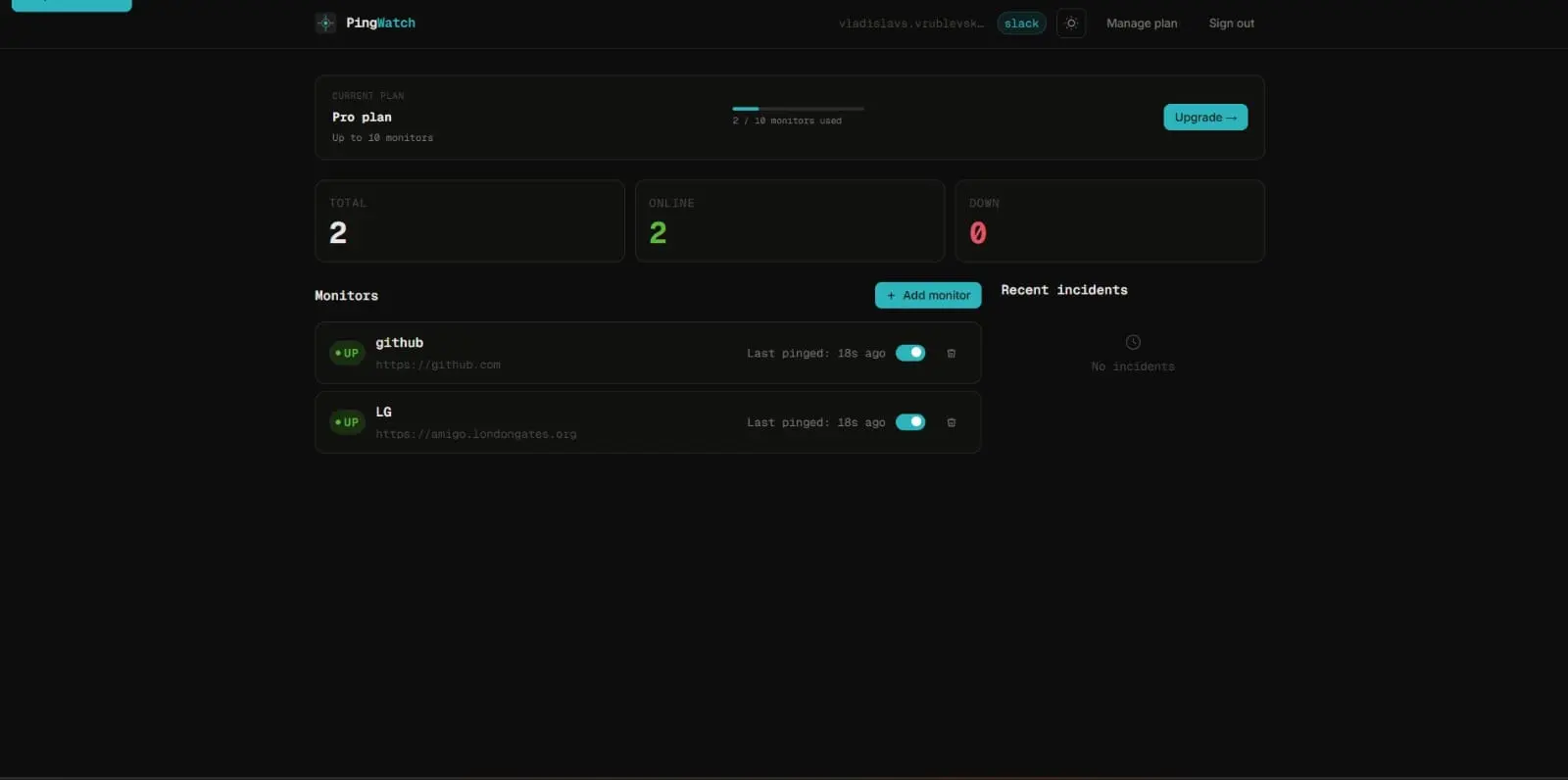 Screenshot 2 of PingWatch
