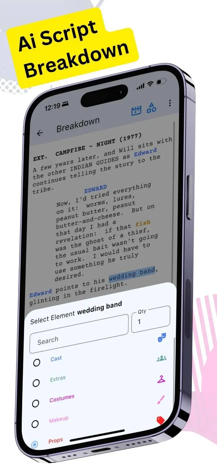 Screenshot 2 of AI Script Breakdown Software| Studiovity
