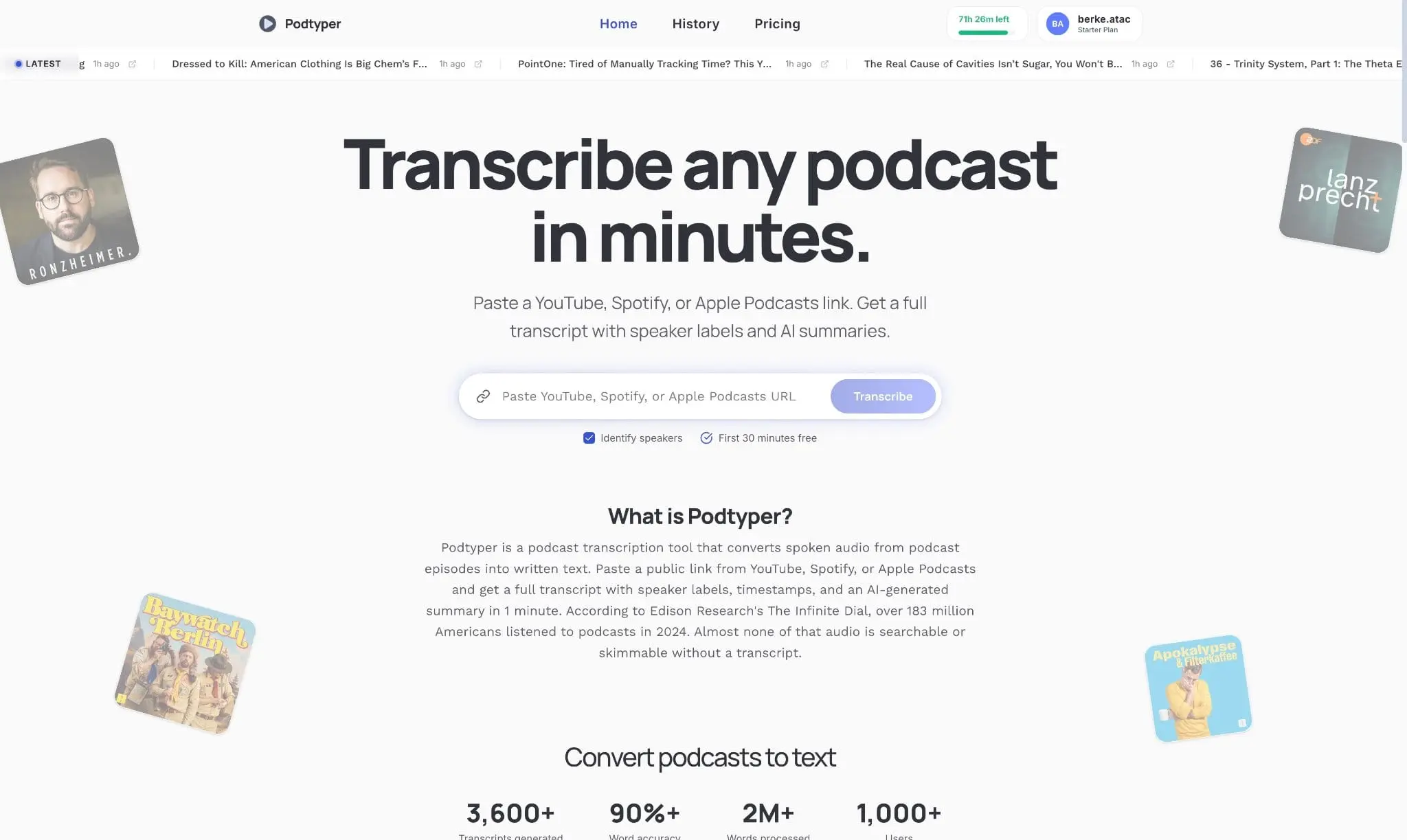 Screenshot 2 of PodTyper