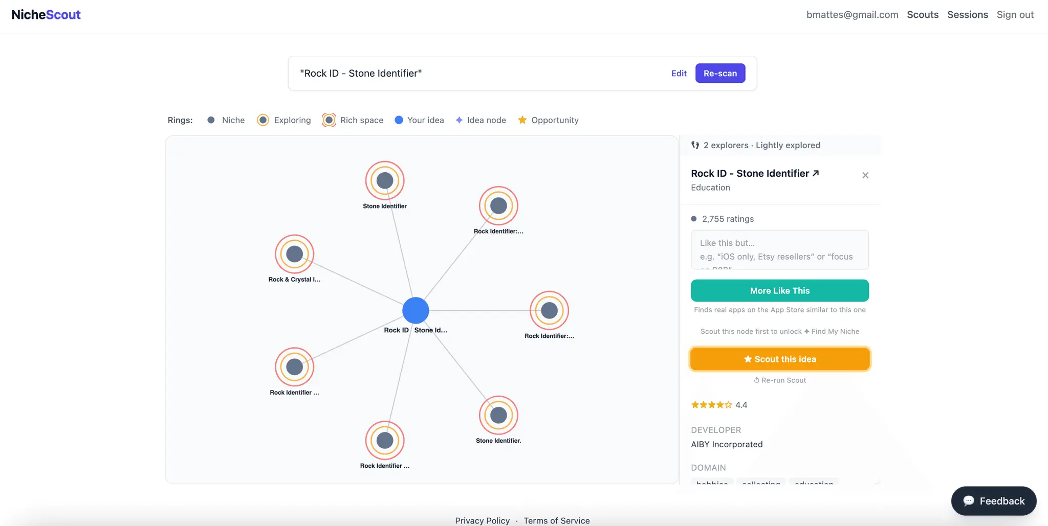 Screenshot 2 of NicheScout