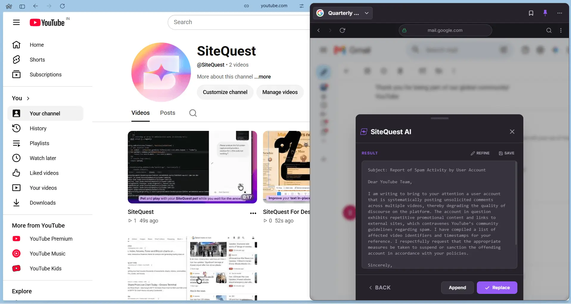 Screenshot 4 of SiteQuest