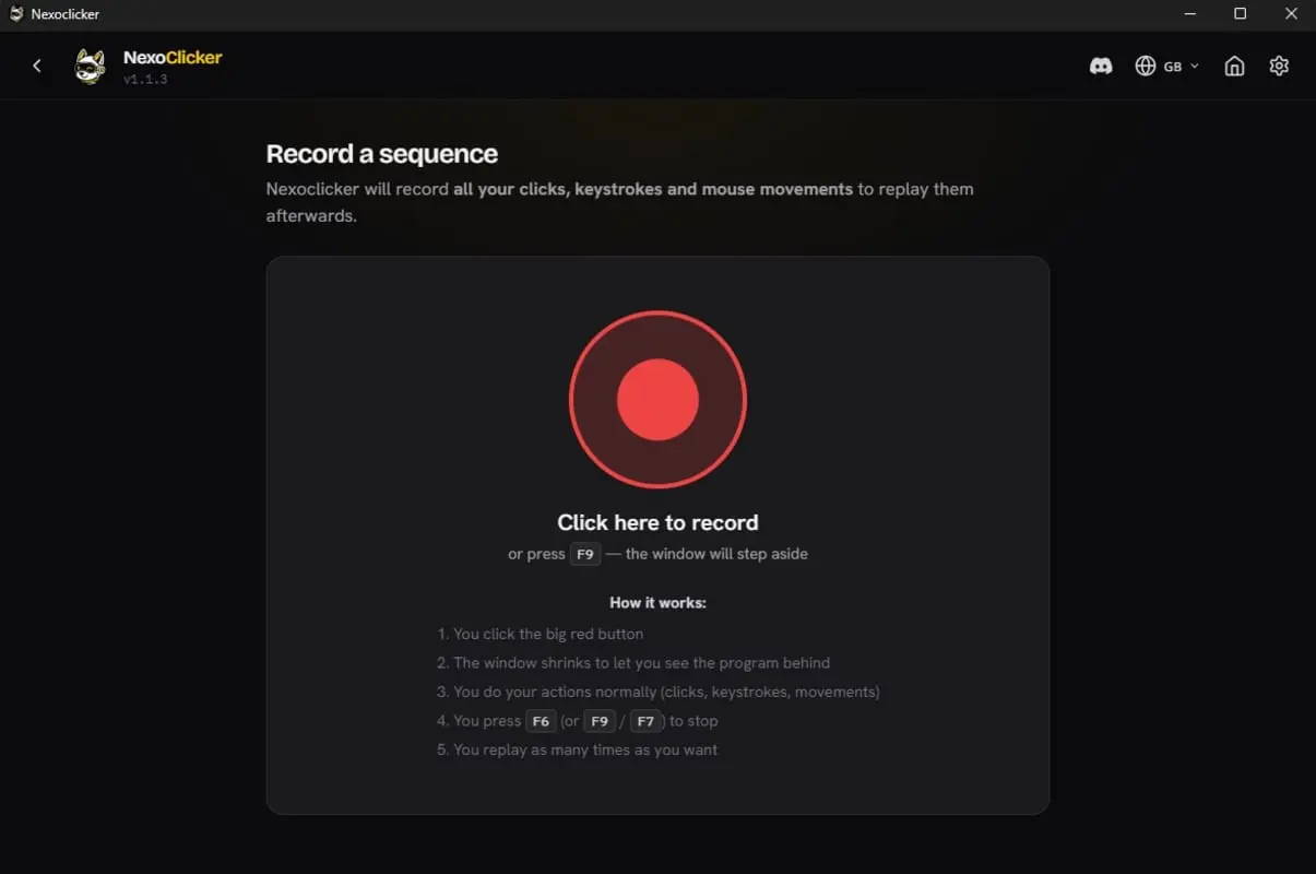 Screenshot 1 of Nexoclicker