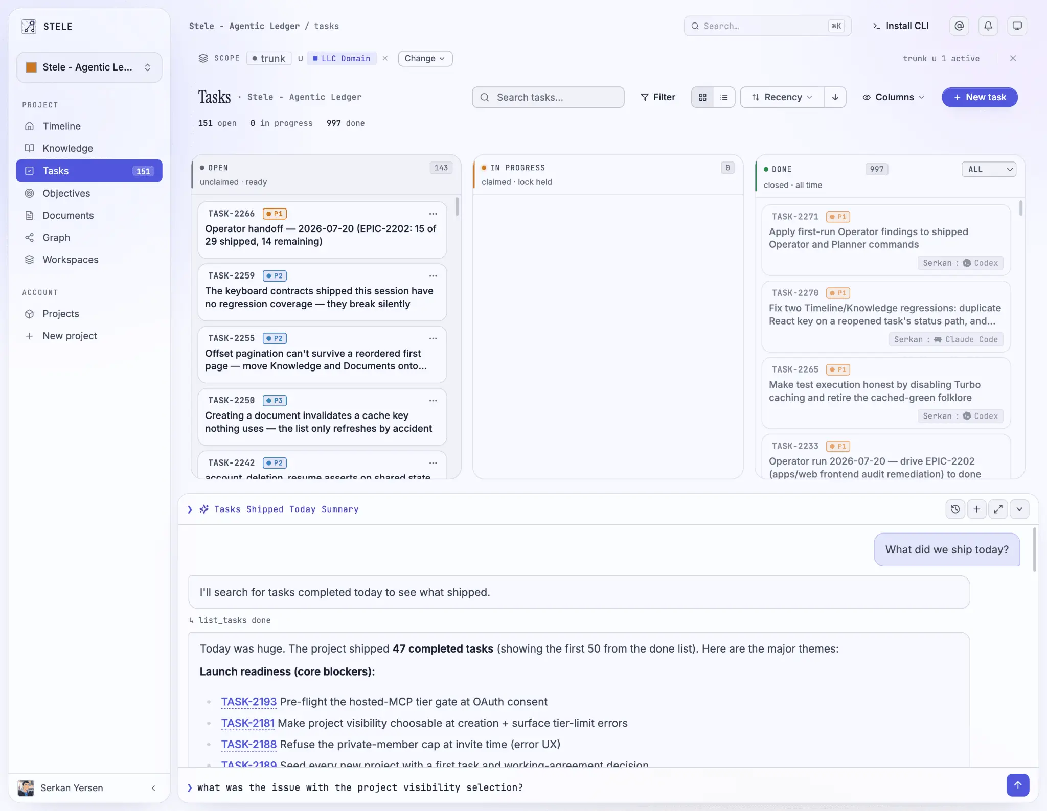 Screenshot 3 of Stele- Agentic Ledger