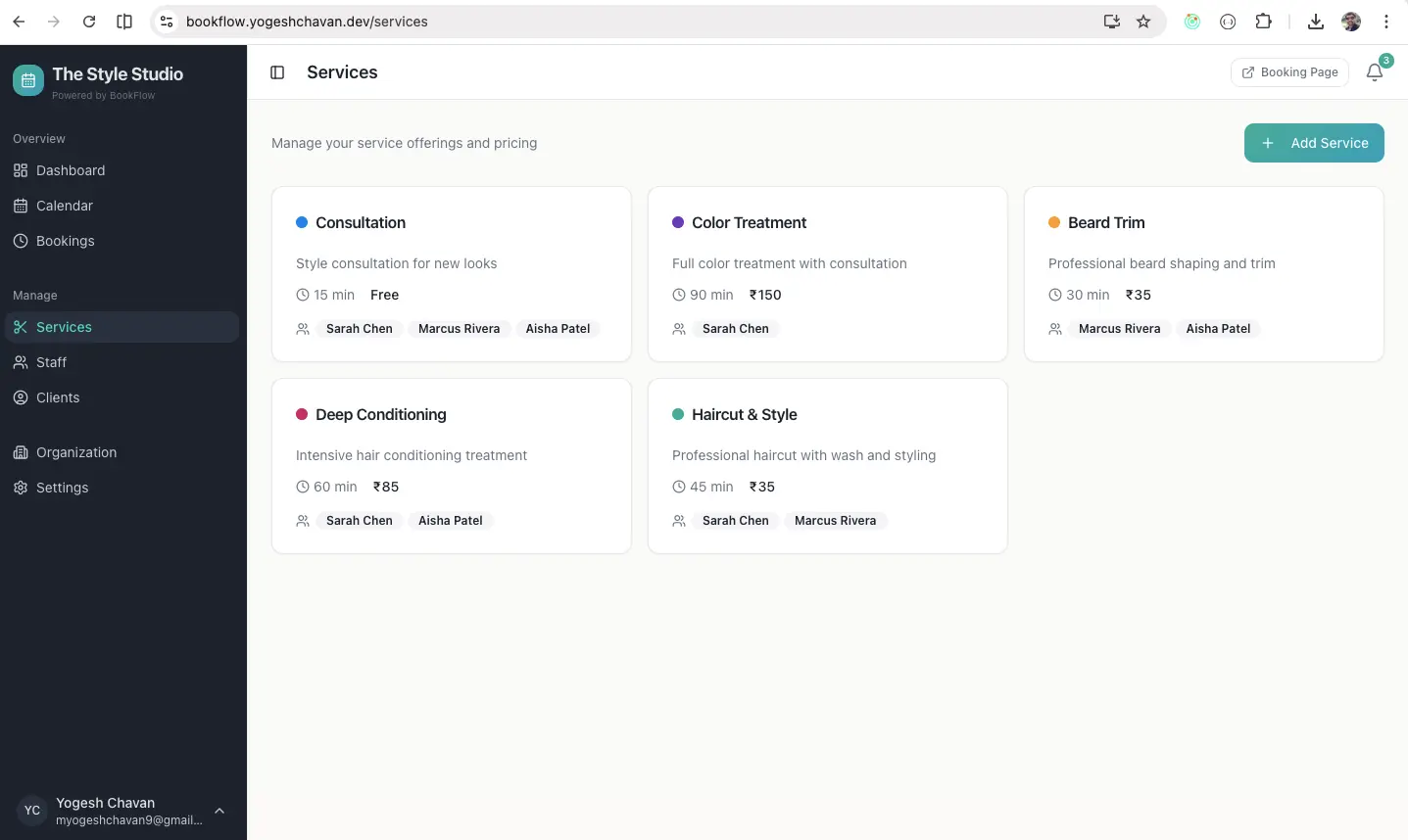 Screenshot 1 of A Multi-vendor Appointment Booking App