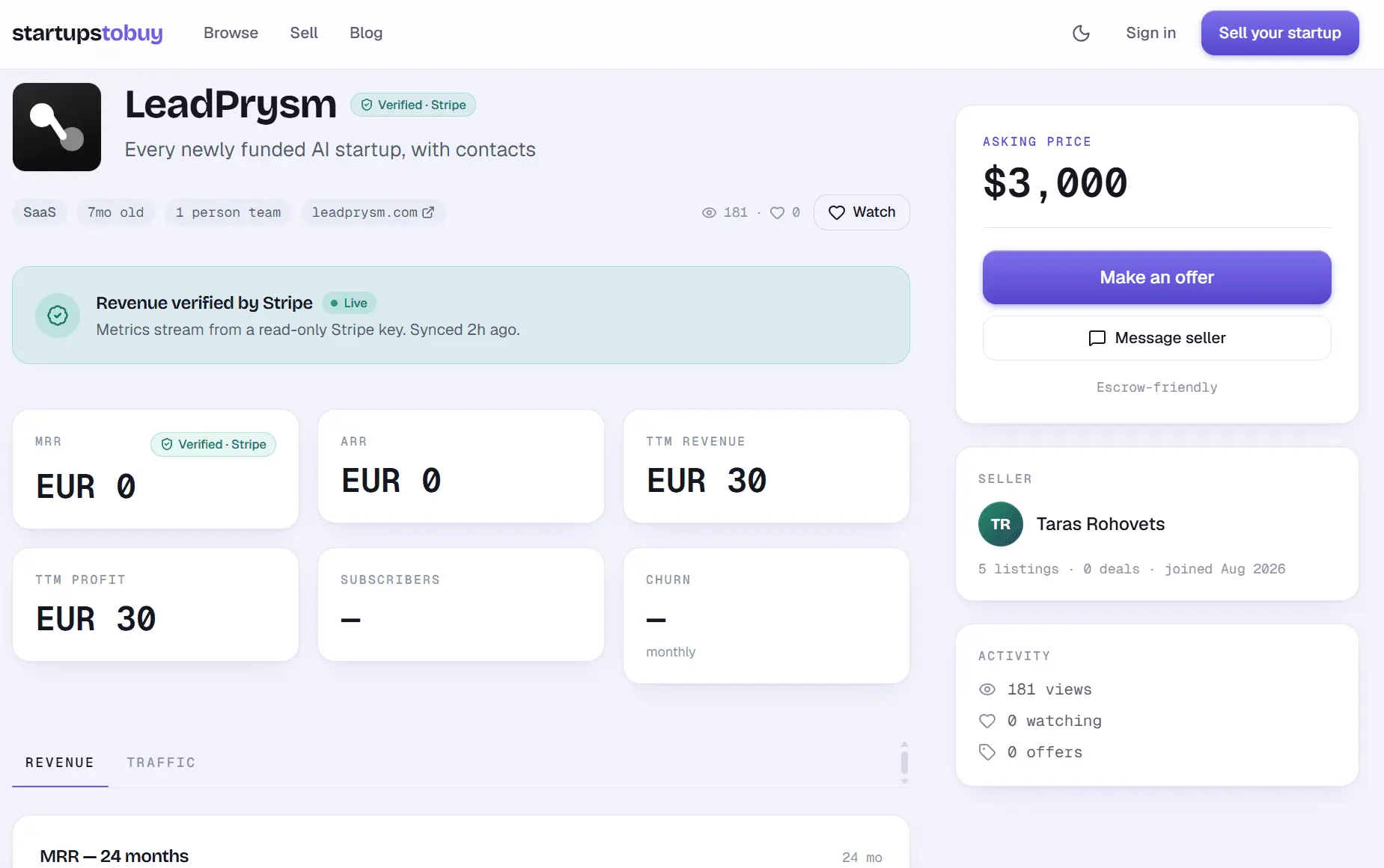 Screenshot 3 of startupstobuy
