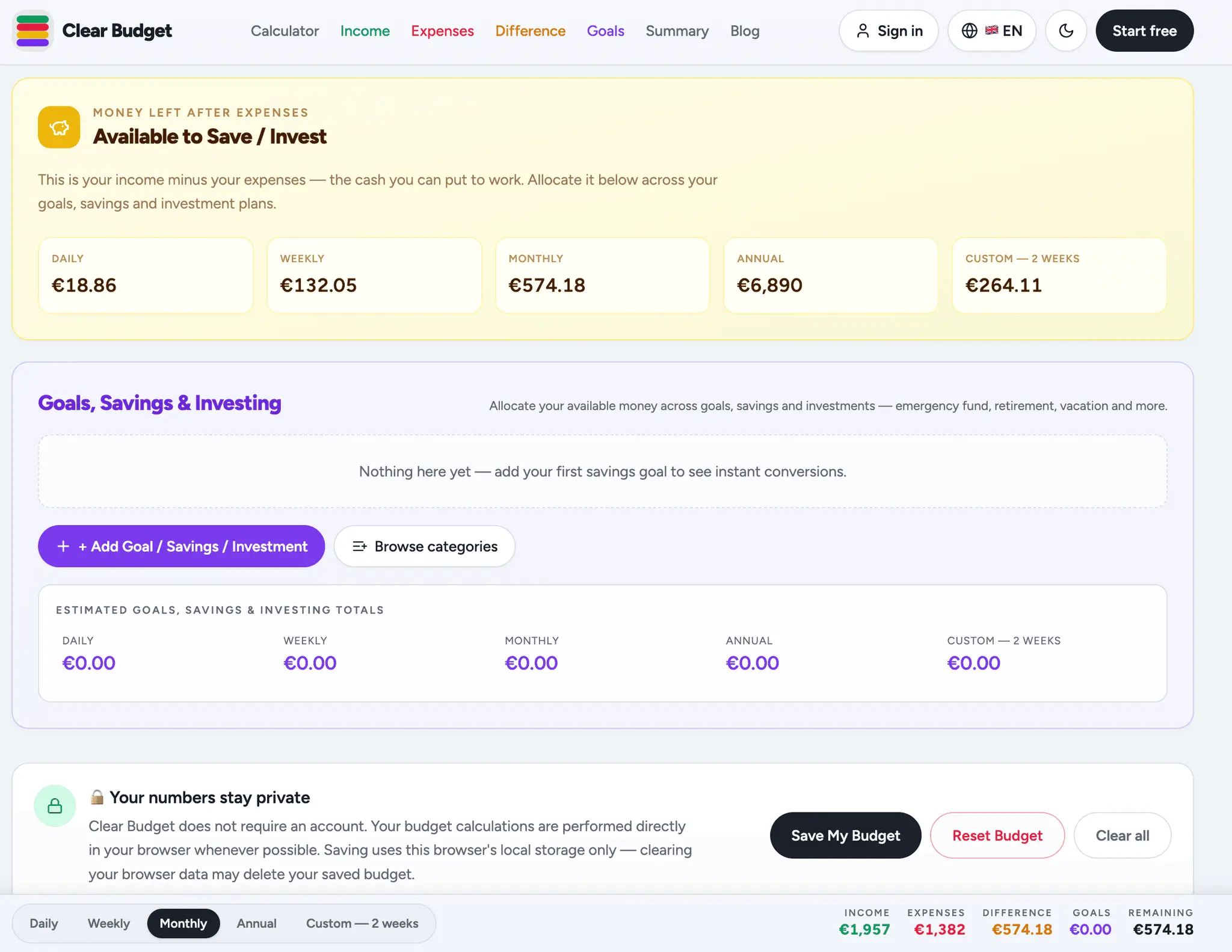 Screenshot 4 of Clear Budget