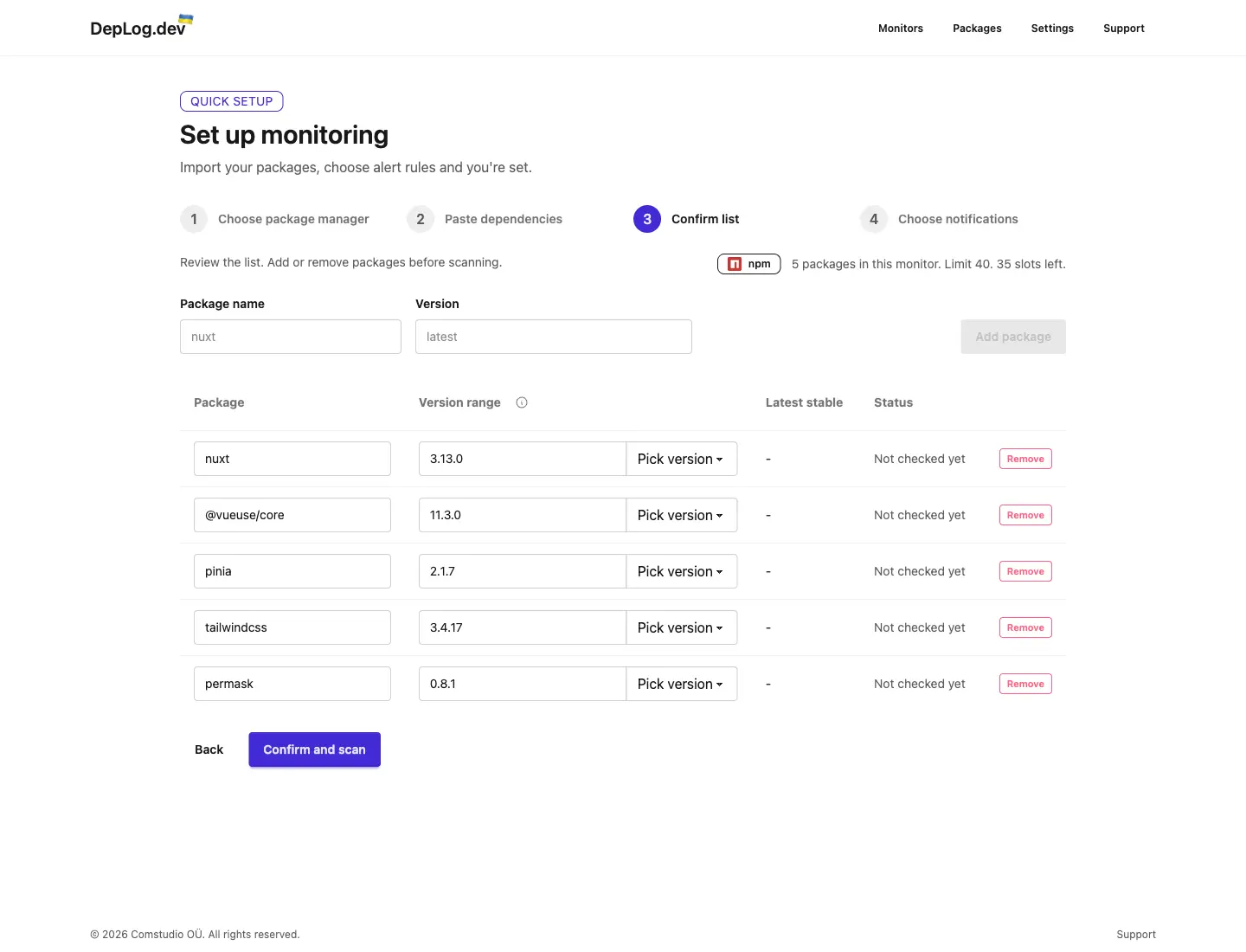 Screenshot 3 of DepLog
