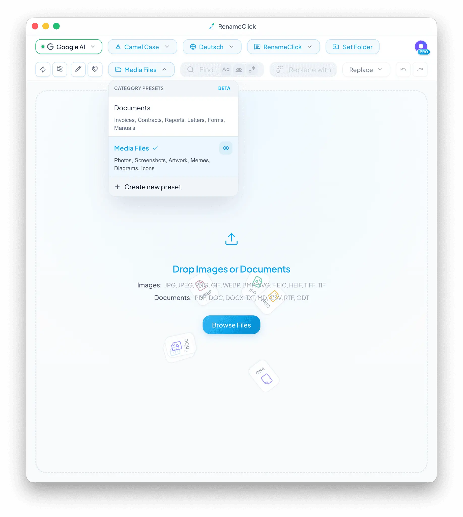 Screenshot 3 of RenameClick – Offline AI File Organizer