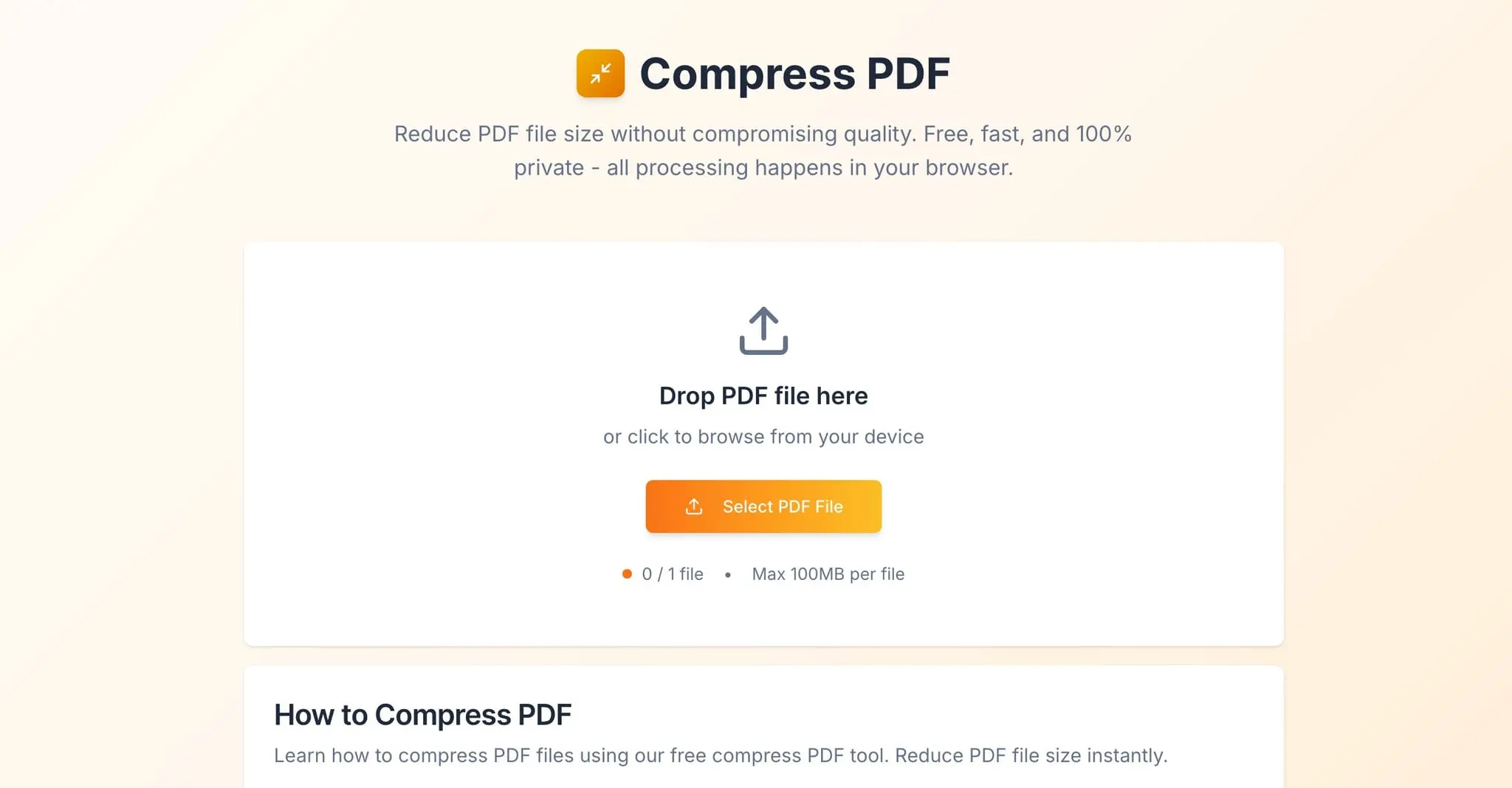 Screenshot 2 of Compress PDF