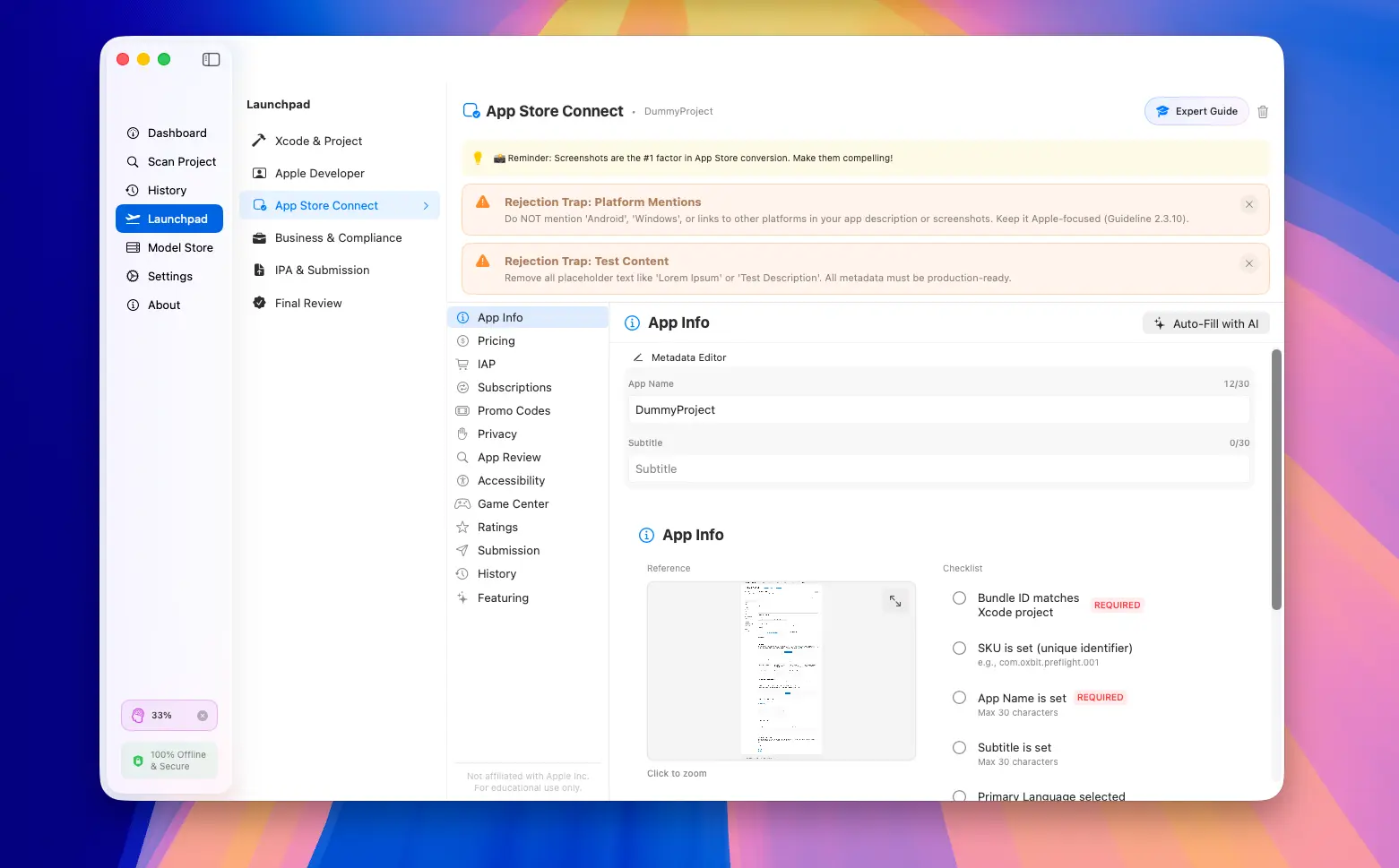 Screenshot 6 of Oxbit Preflight